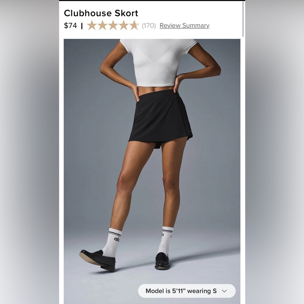 ALO CLUBHOUSE SKORT - TENNIS
